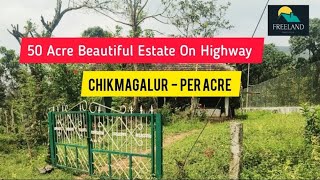 50 Acre Beautiful Estate On Highway Frontage For Sale | Chikmaglure | Karnataka