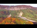 新潟空撮 秋山郷紅葉（津南町 2015.10.20撮影4k）