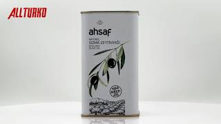 Ahsaf Naturel Sızma Zeytinyağı (Soğuk) 1 LT Teneke