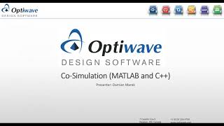 OptiSystem Matlab and C++ Integration