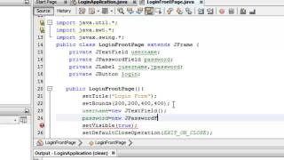 Simple Java Login Form with MS Access Database-Tutorial 1