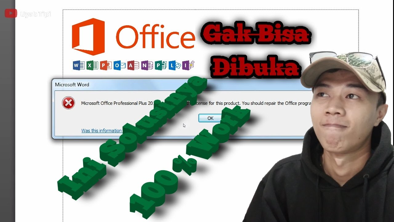 Cara Mengatasi Microsoft Office Cannot Verify The License - YouTube