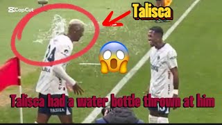 Talisca had a water bottle thrown at him by an opposition fan after scoring his first league goal 💔😢