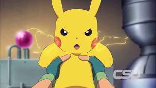 Pikachu thunder-shock to Ash, her Mom and Oak Sir | Pokemon The Movie I Choose You