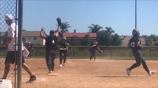 Lisa Motz 2021 Double-Play LF to 1B