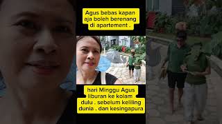 Liburan bang Agus . Di dalam apartement sambil berenang . Dulu sebelum keliling dunia .#agus#novi