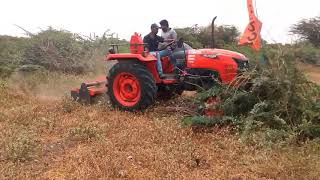 Kubota MU4501 45HP Tractor And Kubota Krz 151D 5 f Rotary