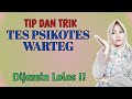 TIP DAN TRIK MENGERJAKAN TES WARTEG KOMPLIT BESERTA CONTOH GAMBARNYA !! || Ivone Margiati