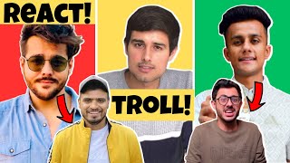 Dhruv Rathee TROLLED For This? Ashish Chanchlani REACT On Amit Bhadana vs BB Controversy?Carryminati