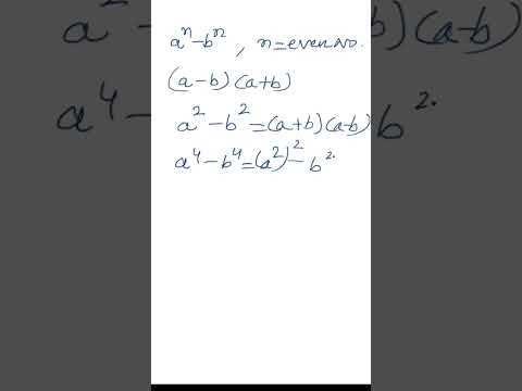 A Power N Minus B Power N Where N Is Even Number, Then It Is Divisible ...