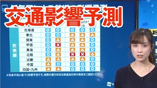 動画解説　東京23区など各地で雪予想 最新の交通影響予測