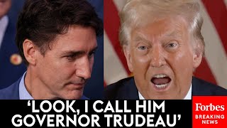 NEW: Trump Mercilessly Drags Justin Trudeau And Resumes Calls To Make Canada The 51st U.S. State