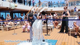 Ice Carving Demonstration Onboard Royal Princess