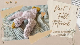 Crochet Goose Snuggle by MinaAndFriends