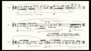 Athanasios Koumenteris - Monologue 1 for Guitar (2017) [Score-Video]