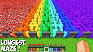 I found LONGEST MAZE in Minecraft! This is TNT vs LAVA vs WATER vs PORTAL MAZE!