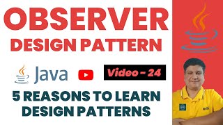 Observer Design Pattern Tutorial with Java Coding for Beginners | Observer Pattern Explained