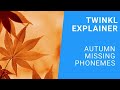 Autumn Missing Phonemes activity