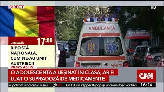 O adolescentă de 16 ani a leșinat în sala de clasă. S-a întâmplat la Vaslui