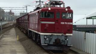 JR貨物　858レを牽引するED75 113［仙］　2011/8/5