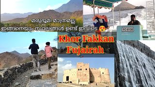 khor Fakkan Fujairah Trip|| ഇവിടെ ഇല്ലാത്തതായി ഒന്നുമില്ല 😍 ഗൾഫിൽ ഇങ്ങനത്തെ സ്ഥലങ്ങളും ഉണ്ടോ 🤷‍♀️