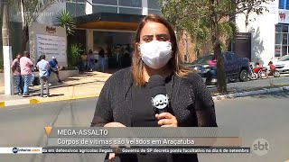 Corpos das vítimas do assalto são velados em Araçatuba