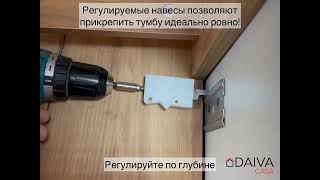 Как прикрепить к стене подвесную тумбу и ровно установить раковину.