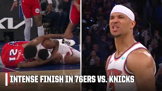 PLAYOFF BASKETBALL 🗣️ Intense finish in 76ers-Knicks sends MSG into a FRENZY | NBA on ESPN