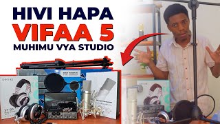 Hivi hapa Vifaa vitano(5) Muhimu ili Ufungue Studio yako! - UNBOXING