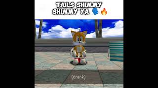 Tails Shimmy Shimmy Ya 🗣️🔥🦊#sonic#memes#tails