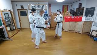 12.内押受蹴 Uchi Oshi Uke Geri 少林寺拳法 Shorinjikempo