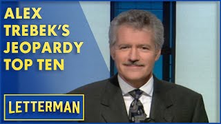 Alex Trebek Presents "Top Ten Rejected 'Jeopardy' Categories" | Letterman