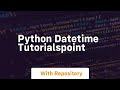 python datetime tutorialspoint