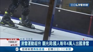 滑雪運動超夯!國人每年上萬人出國滑雪 室內滑雪機讓你雪季前練好技巧再下場!│記者 呂蓓君│【玩樂freestyle】20200108｜三立新聞台