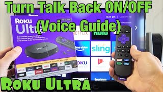 Roku Ultra: How to Turn Talk Back (Audio Guide) On & Off