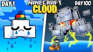 I Survived 100 Days as a CLOUD in Minecraft