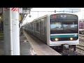 常磐線e501系5両編成日立駅発車