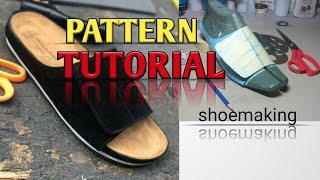 How to make pattern for this complicated birkenstocks slide #shoemaking #beginners