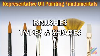 4-2 Brushes - types and shapes - Free Oil Painting Video Course