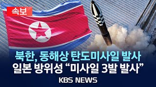 [속보] 북한, 동해상 탄도미사일 발사…합참 \