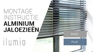 Hoe hang ik een aluminium horizontale jaloezie Kant en klaar of Basic op? | ilumio ®