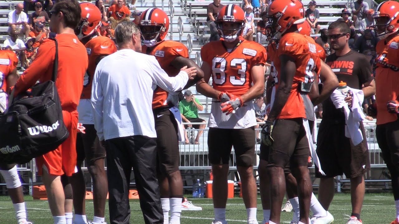 Practice With The Cleveland Browns Wide Receivers Youtube