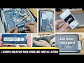 Lenovo Ideapad RAM Upgrade (8GB, 16GB, 32GB) detail review how to remove CD drive, back panel.