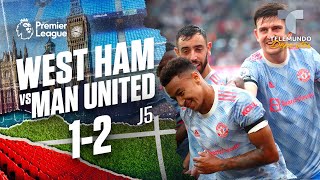 Highlights & Goals | West Ham United vs. Manchester United 1-2 | Premier League | Telemundo Deportes
