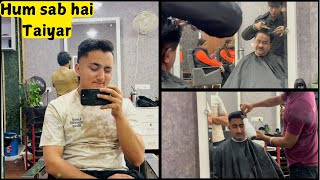 Grooming is done ✂️ Hum sab hai ab taiyar 😅🤪 Bhai ka pehla experience kesa raha? 😃😜