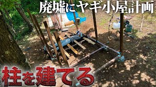 【DIY】技術もお金もなしで庭に小屋は出来るのか？！【117日目】