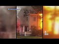 Residents Rescued From Porch Of Burning Brockton Home