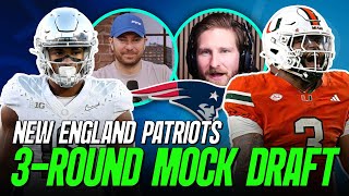 New England Patriots 3 Round Mock Draft | PFF