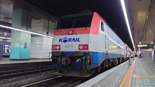 韓国鉄道公社8200形ムグンファ1444列車龍山行き水原駅出発  KORAIL Class 8200 MUGUNGHWA No. 1444 for Yongsan dept Suwon Sta