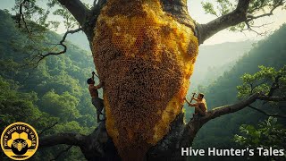 Challenge the rotten tree!  Extreme Wild Honey Harvest at Dangerous Heights